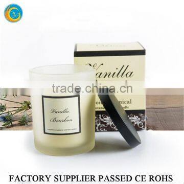 Flamless wax filled luxury wax jars glass