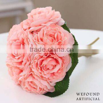 WF1301 Artificial Rose Flower Bouquet Wedding Decorations Handmade Bridal Bouquet