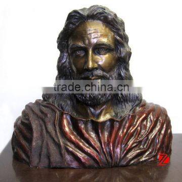 Head sculpture bronze jesus statues