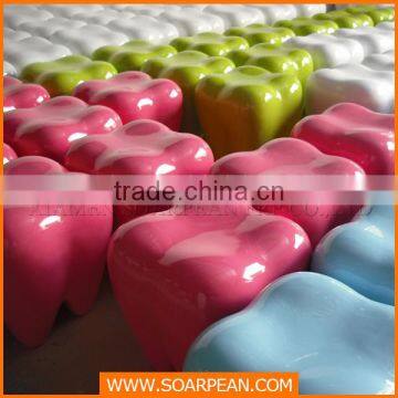 Customized Fiberglass Teeth Stool Kid's Chair photo-3