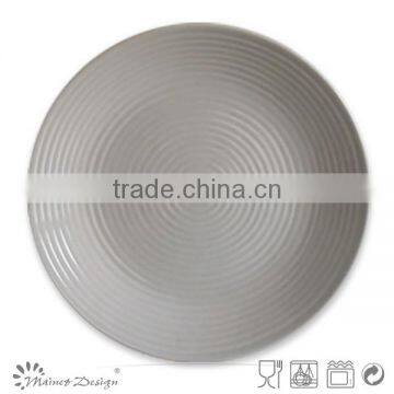Cheap Ceramic Stoneware Color Beige Dinner Plate photo-2