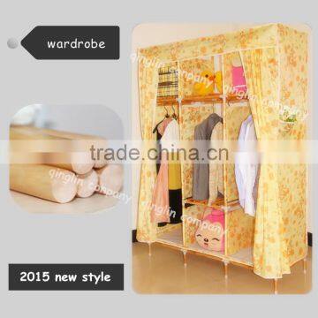 fashion wardrobe maple bedroom furniture hanging plastic