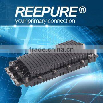 Horizontal type Fiber Optic Splice Closure with three inlets/outlets
