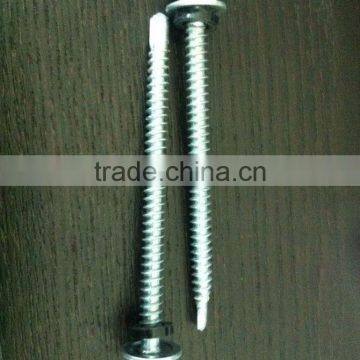 Galvanized Hexagon Head Self Drilling Screws With Rubber Washer photo-4
