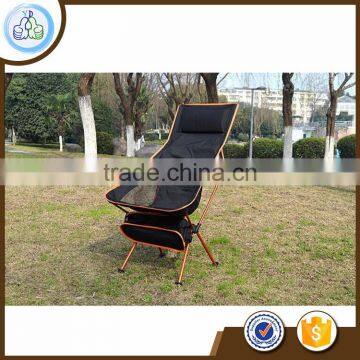 2016 new outdoor aluminum alloy extended edition moon chair folding portable fishing chair director chair with pillows