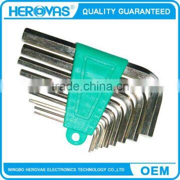 hex key set 9pcs, durable quality guarantee allen key set tools