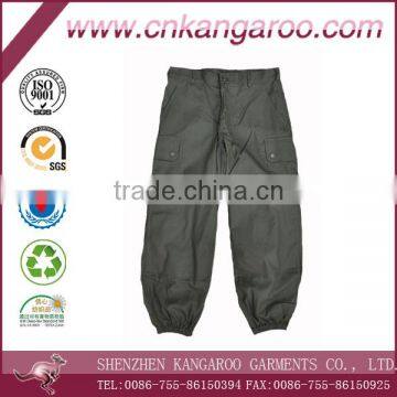 High Quality Army Green Military Uniform Pants With Ankle Banded