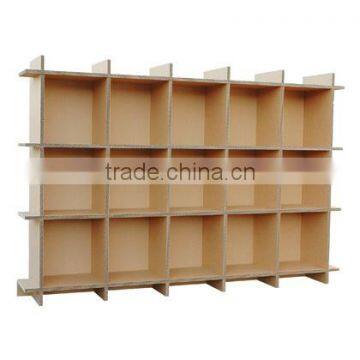 Natural Bookshelf for the Child Hacomo Corrugated Cardboard Furniture for Easy to Use , Small Lot Oder Also Available photo-4