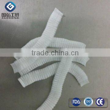 safety non woven polypropylene bouffant cap/disposable surgical cap/nonwoven clip cap