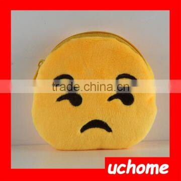 UCHOME Wholesale Portable Yellow Emoji Coin Purse With Whatsapp Emotion photo-2