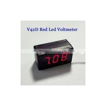 V42D 2 Wires 0.4" DC1.7-25V Red Led Digital Voltmeter