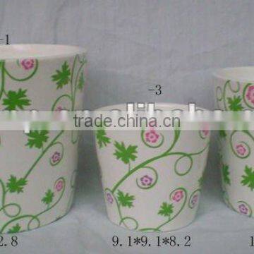 Round Ceramic flower pots and planter