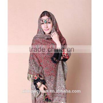 Turkey and India Pashmina Shawl Warm/muslim Prayer Shawl Hijab/wool Cashmere Shawl Scarf photo-2