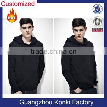 2015 New Stylish Pullover Plain Hoodies For Men