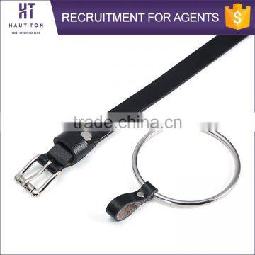Latest Design Fashion Women Alloy Pin Buckle Belts Hot Sale Popular Casual Genuine Split Cow Leather Belt For Ladies photo-4