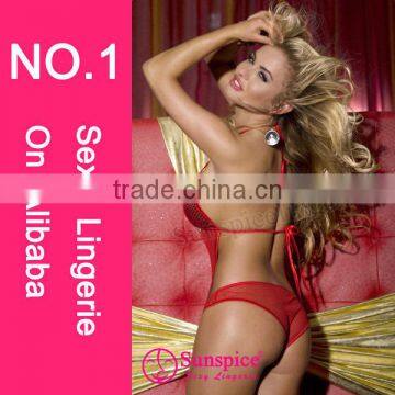 2015 High Quality Hot Sales Sexy Micro Teddy Lingerie Girls Wearing Teddies Sexy Lingerie Fishnet Teddy photo-2