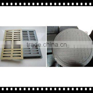 Plastic composite manhole cover and road grates