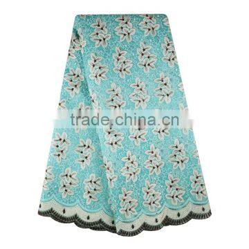 Bestway Nigerian Traditional Wedding Dress Organza Big Lace Fabric With Sequins photo-6