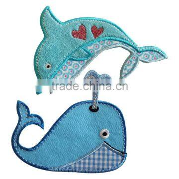 Bulk Factory Price Lovely Polar Bear ,fish Embroidery Patch photo-2
