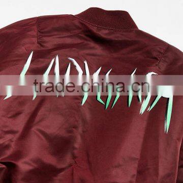 Custom Made Your Own Design Lady Gaga Joanne Tour Bomber Jacket Advertising Printing Logo Unisex Waterproof Nylon Jacket photo-2