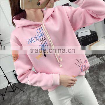 100%cotton Wholesale Woman Sweatshirt With Hood Popular Among Adults CVC(65/35) photo-3
