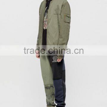 2017 Wholesale Classic Men Women Custom Army Green Camo Bomber Jacket photo-4