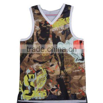 Mens New Dry Fit Polyester Sublimation Basketball Jersey Uniform Design photo-3
