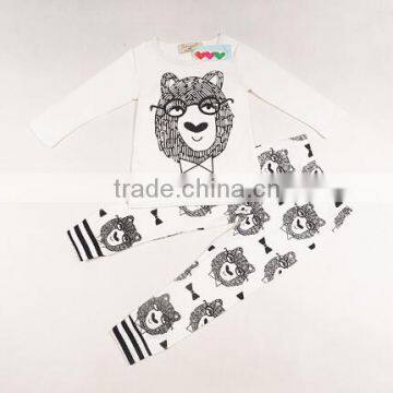 New 2 Piece Baby Clothes Set Girl Pants Blouse Infant Clothing Newborn Baby Clothing Sets Boy Cotton Little Monster photo-2