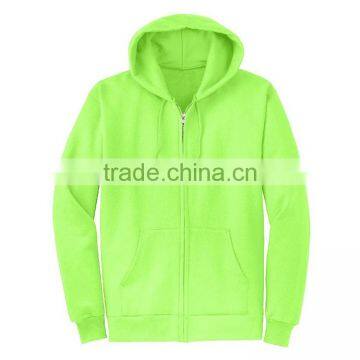 Wholesale Price Custom Label Design Bulk Man Plain Polyester Cotton Fleece Zip Up Hoodie photo-2