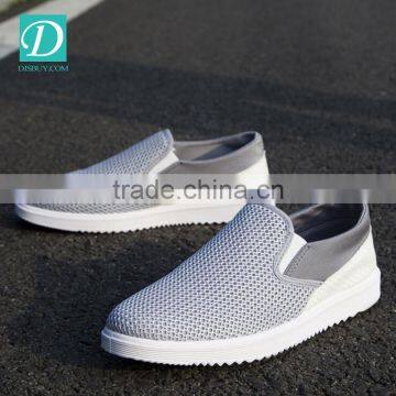 2016 Autumn Casual Flats Shoes Men Round Toe Slip On Mesh Upper Shoes photo-2