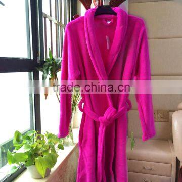 Wholesale Super Soft Coral Fleece Bathrobes China Shaoxing Supplier photo-4