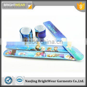 Kids Color print slap bracelets cartoon print slap band