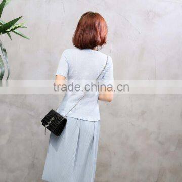 New Design Womens Crew Neck Short Sleeve Sweatshirts photo-3