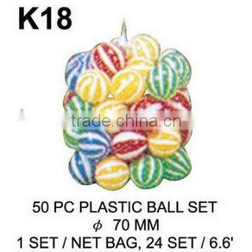 K18 50 PC PLASTIC BALL SET