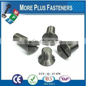 Made in Taiwan Slot Recessed Flat Countersunk Head Machine Screw photo-5