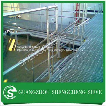 Galvanized steel ball joint stanchions with base plate for bridge handrailing