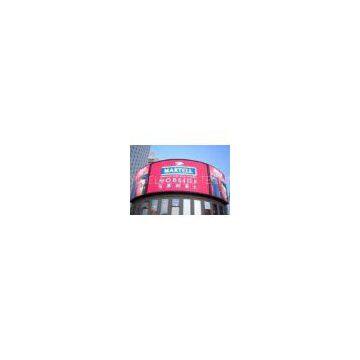 Outdoor PH16mm 2R1G1B Full Color Electronic Billboards Curved Led Video Display Screen