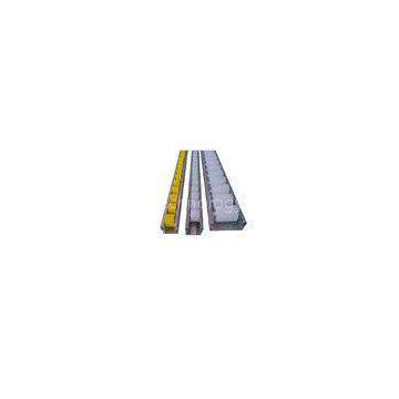 Gray / Transparent Placon Iron Body Roller Track For Sliding Shelf System