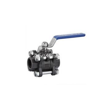 Carbon steel 3pc Threaded  ball valve