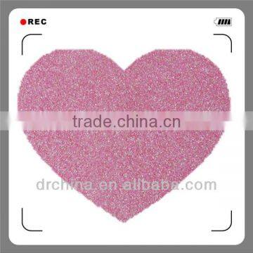 Shiny DIY Decration Colorful Heart Hot Selling Handcraft Glitter Cardstock Paper Holiday Supplies