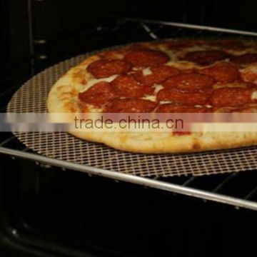 Non-stick Fiberglass Oven Mesh Mat with protective edges - heat resistant 500F, cooking crisp, pizza