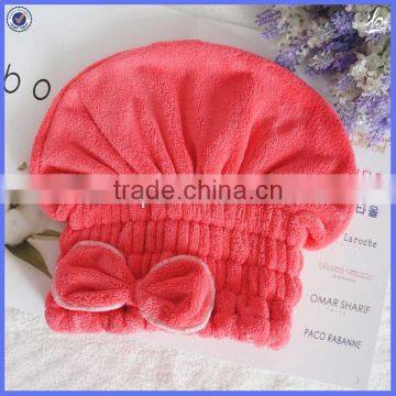 children hood towel/turbie twist hair microfiber coral fleece towel