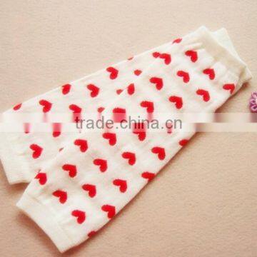 Valentine's day baby leg warmersz kids infant cotton confortable knitted leg warmer