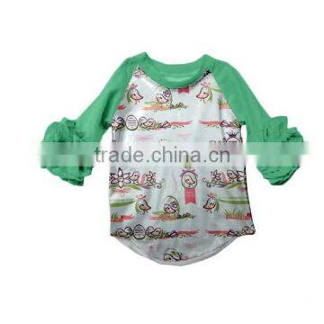 Wholesale Newest Boutique girl Shirt baby girls Unique cute children easter gifts shirts