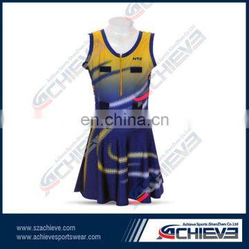 sublimation custom Austrlian lycra netball kits