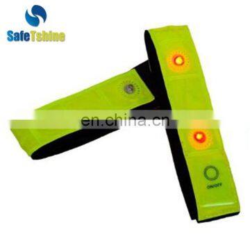 High value LED Reclaimed Material reflective sports arm band