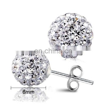 Fashion Women earring designs new model earrings Rhinestone Square Ear Stud Earrings HotJE4020