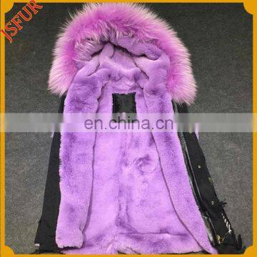 Cartoon Cute Women Autumn Raccoon Fur Waistcoat Parka