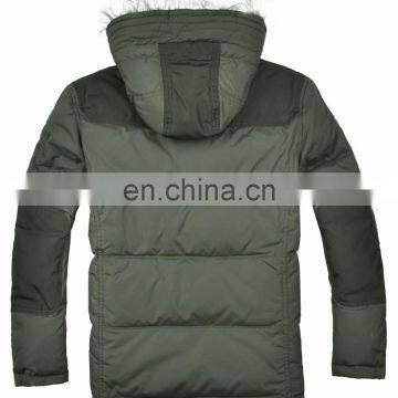 2017 Lastest Fashion Army Style Handsome Hooded Big Fur Down Jacket photo-3