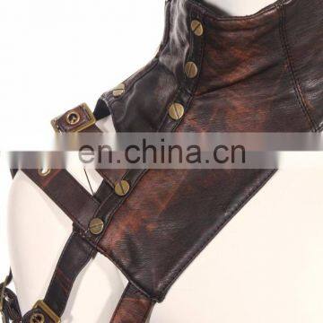 Steampunk Style Accessory Garment - Choker With an Armband and Removable Wristband photo-3